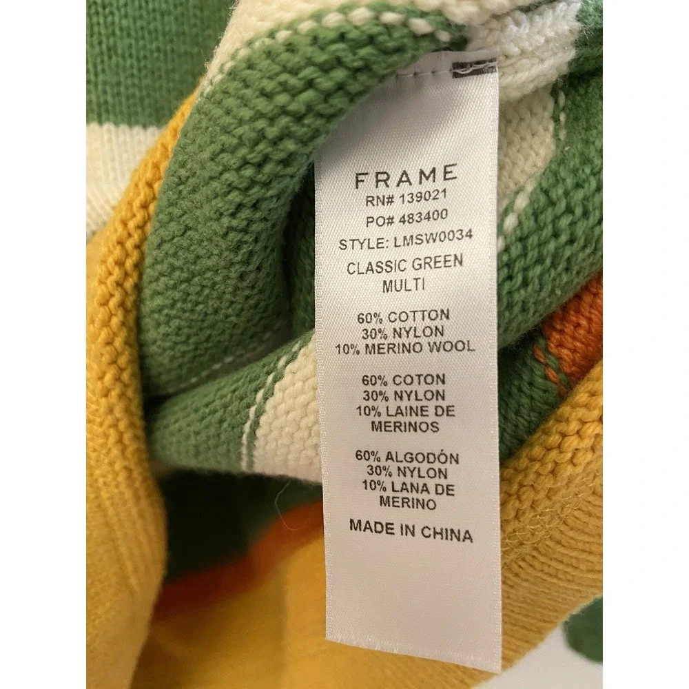 FRAME Classic Fit Roll Neck Sweater Preppy Sz M‎